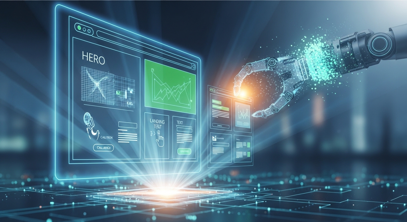 AI bouwt je landing page met één klik: BUILD IT