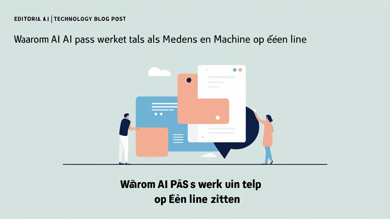 Waarom AI pas werkt als mens en machine op één lijn zitten