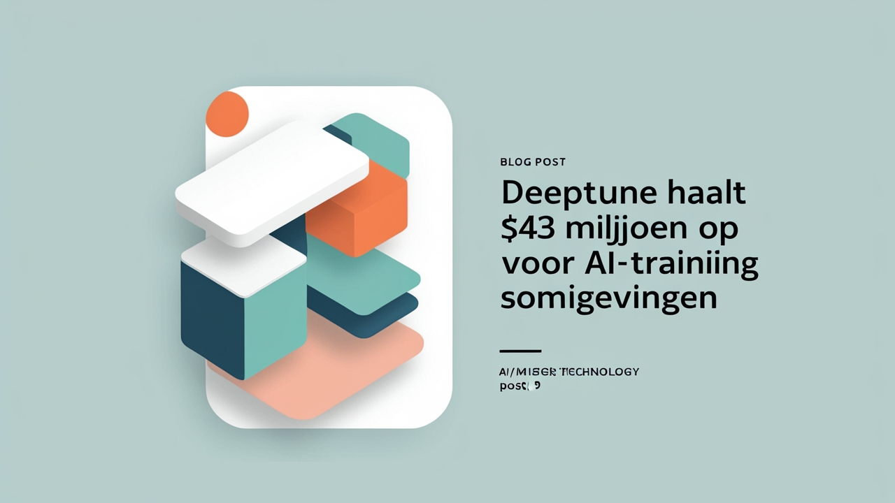 Deeptune haalt $43 miljoen op voor AI-trainingsomgevingen