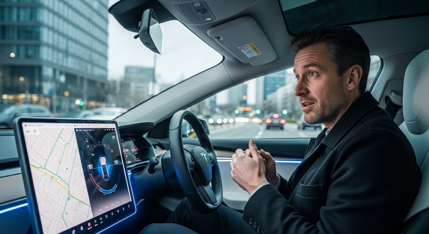 Duitse reporter onder de indruk van Tesla FSD V14