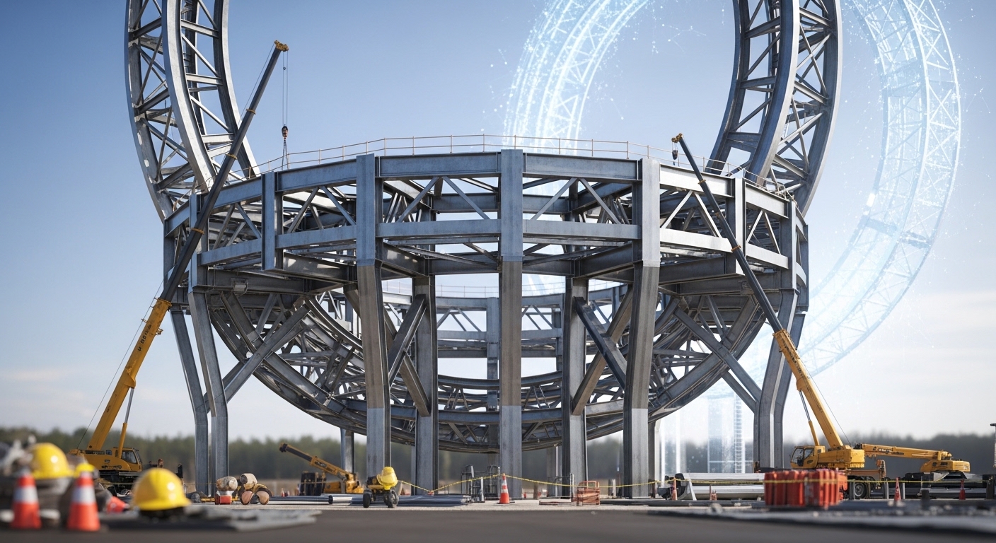 Eerste staalconstructie voor xAI Stargate in Michigan