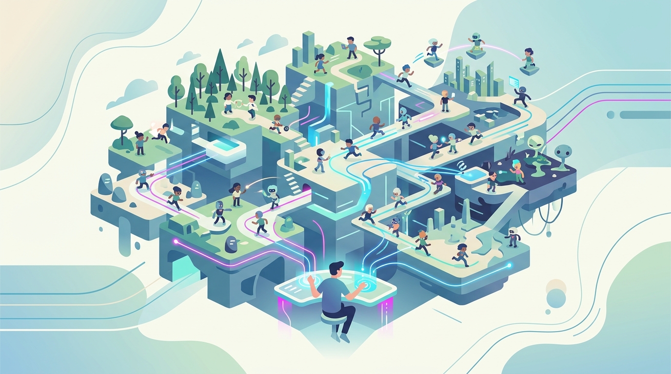 Eén ontwikkelaar bouwt een multiplayergame met AI-agents