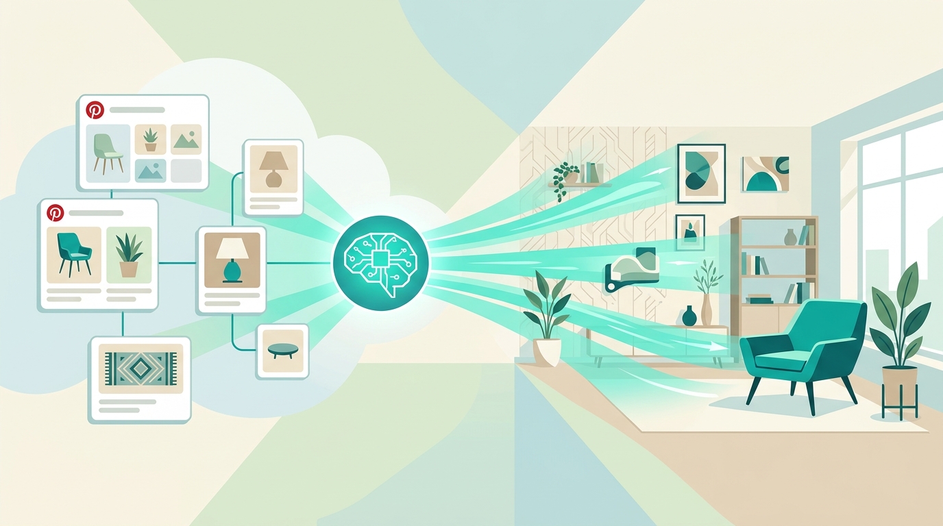 Pinterest test AI-tool die je kamer herinricht met opgeslagen pins