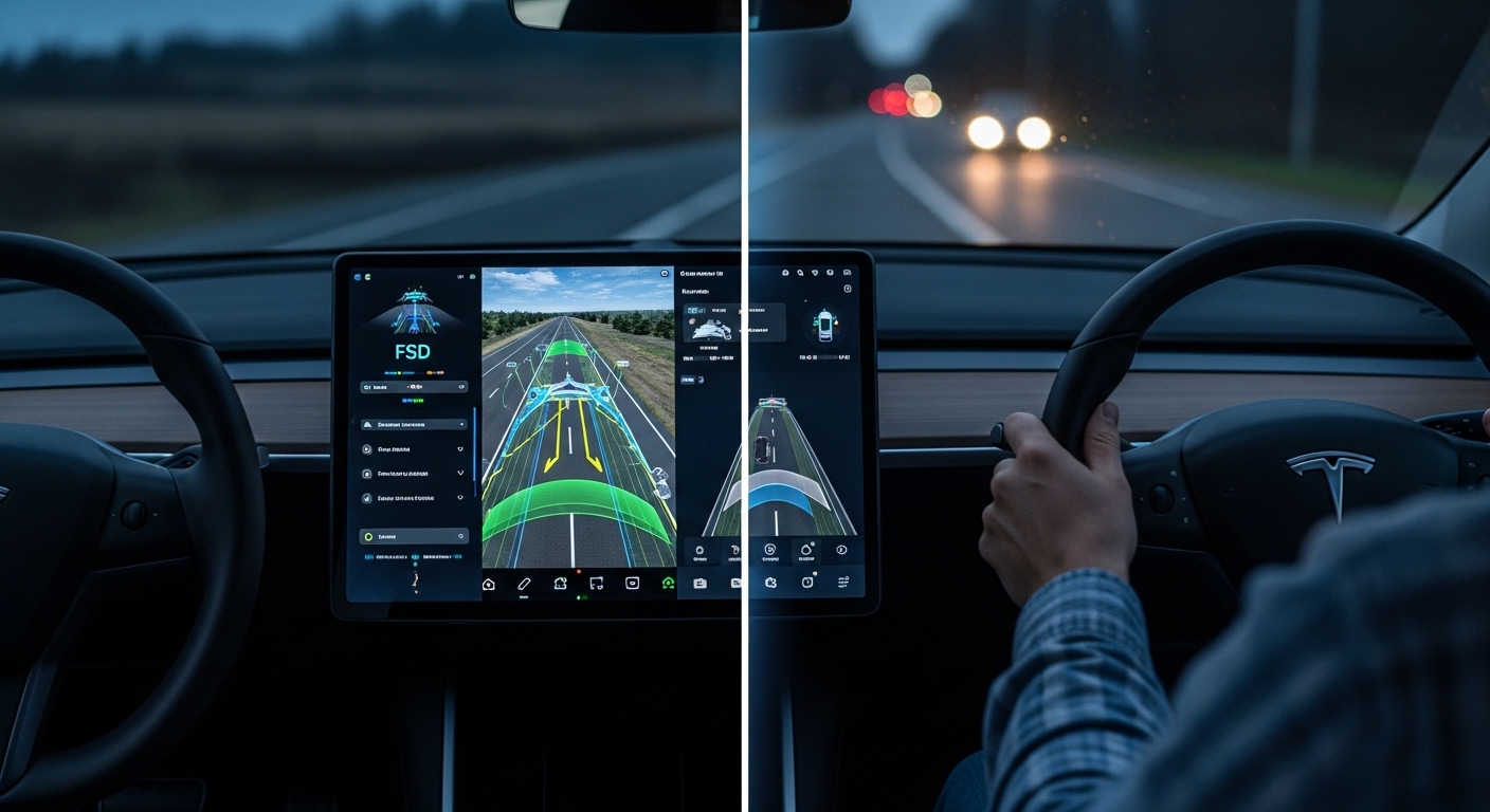 Tesla FSD vs Menselijke Bestuurder: Wie is het veiligst?