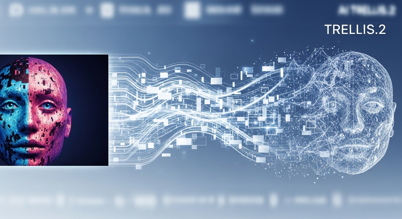 TRELLIS.2: Microsofts open-source AI zet 1 foto om in 3D-asset