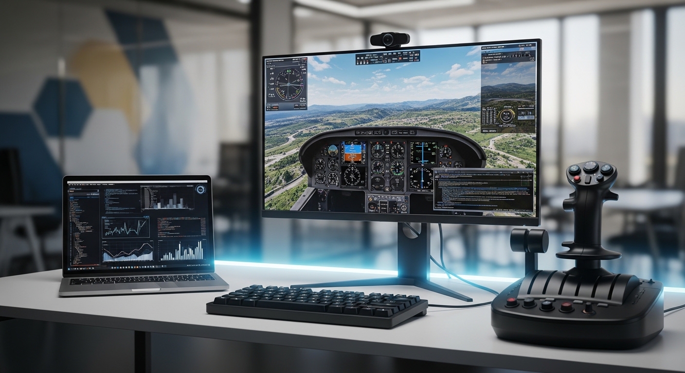 Hij bouwde een volledige vlucht simulator met AI in één weekend