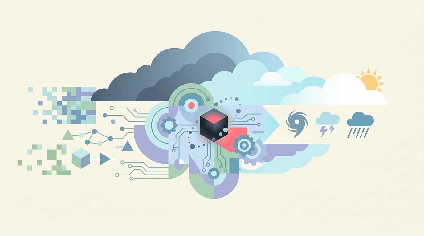 Google's WeatherNext voorspelt stormen met grove data — en niemand weet precies hoe